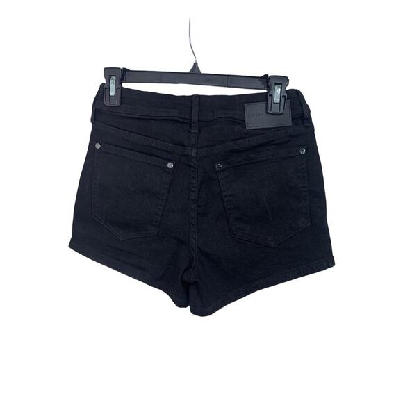 BCBGMAXAZRIA Women's High Rise Denim Shorts Black Size 26 NWT $138 - Picture 6 of 6
